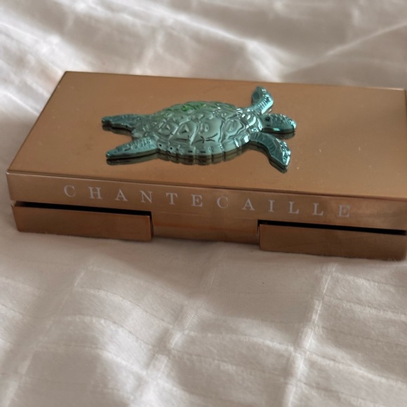 Chantecaille Other - Chantecaille Bronze and Teal Turtle Case